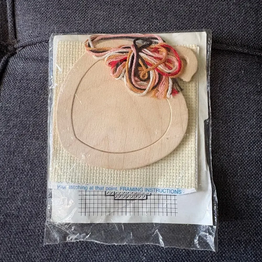 Teddy Vintage Counted Cross Stitch Kit by Stitch N Frame for NeedleMagic - 1980s